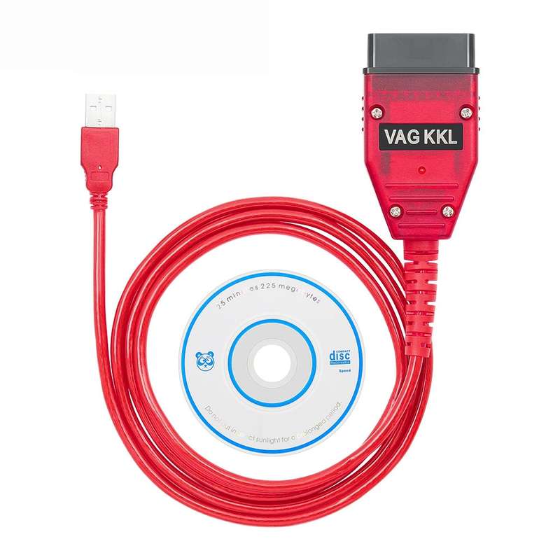 USB 2.0 Diagnostic Cable KKL VAG-COM for VW / Audi 409.1(Red)