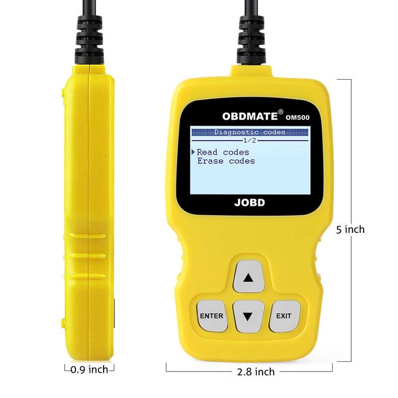 OBDMATE OM500 OBDII / EOBD / JOBD Code Reader(Yellow)