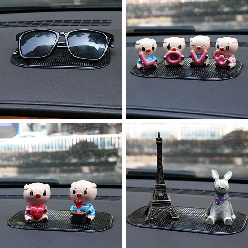 10 PCS Car Anti-Slip Mat Super Sticky Pad for Phone / GPS/ MP4/ MP3(Black)