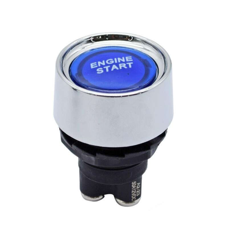 Blue Light Push Start Ignition Switch for Racing Sport (DC 12V)