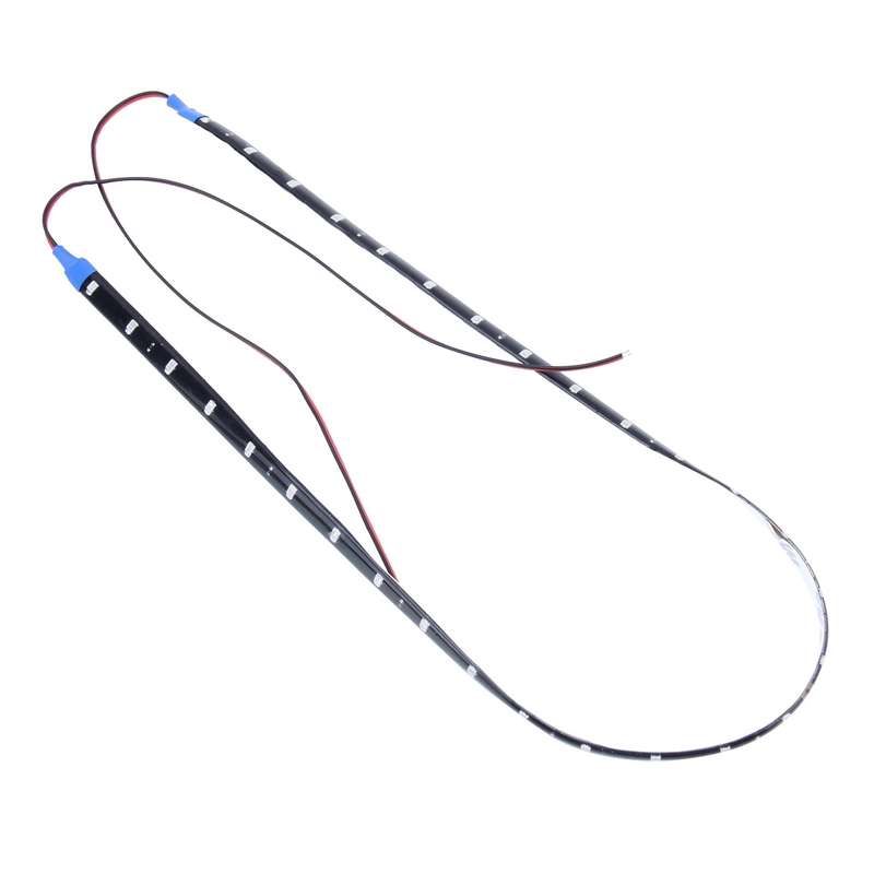 10 PCS 60cm 30 LED Waterproof Flexible Car Strip Light, DC 12V(Green Light)