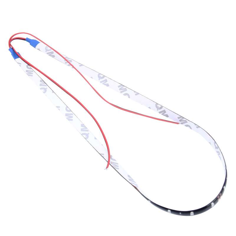 10 PCS 60cm 30 LED Waterproof Flexible Car Strip Light, DC 12V(Red Light)