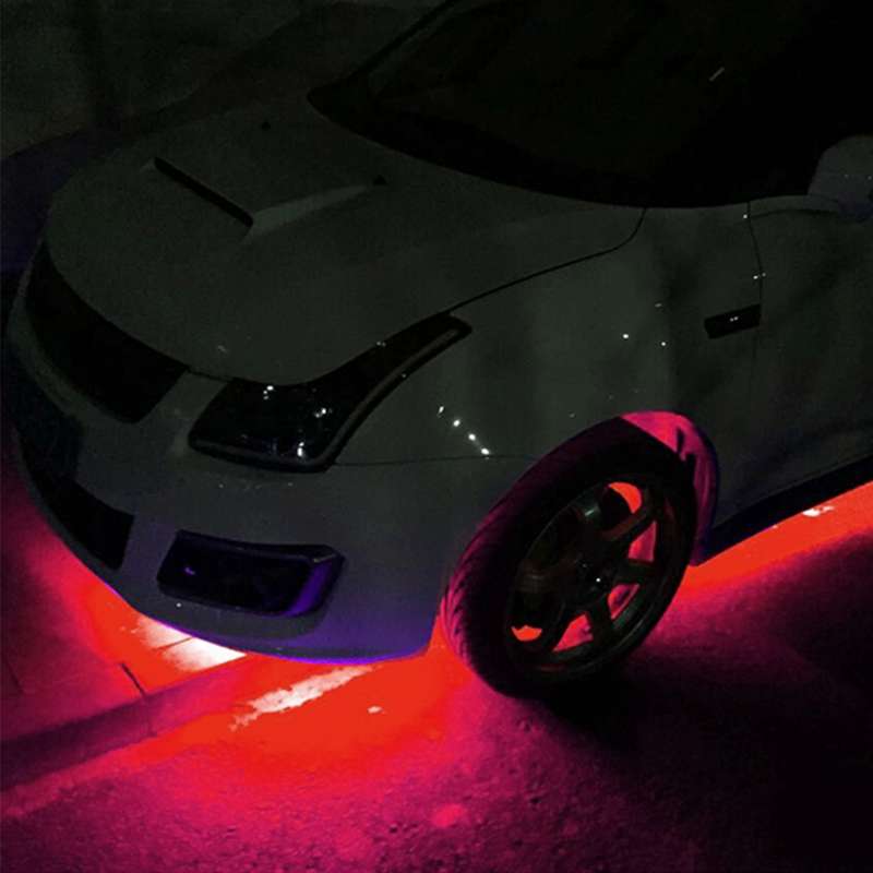 10 PCS 60cm 30 LED Waterproof Flexible Car Strip Light, DC 12V(Red Light)