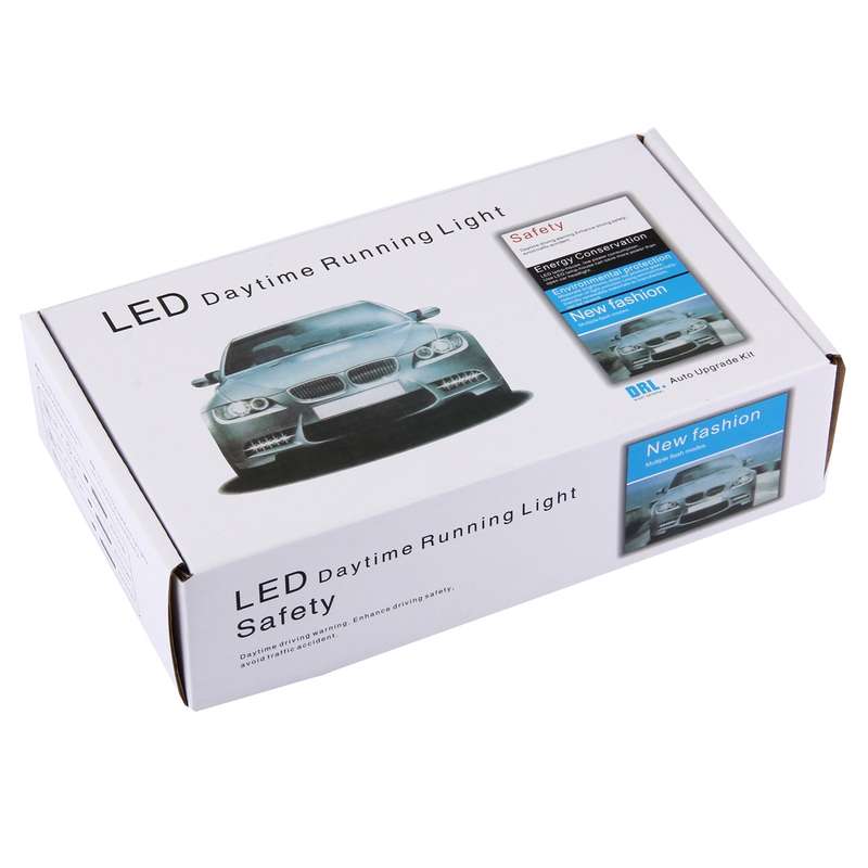 2 PCS High Power Car White Light 6 SMD 5050 LED Daytime Running Light for Cars