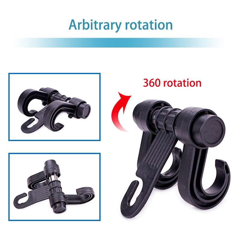2pcs KANEED Car Vehicle Multi-functional Seat Headrest Bag Hanger Hook Holder Seat Headrest Hanger H