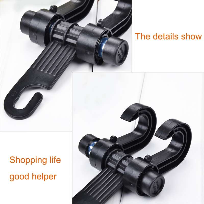 2pcs KANEED Car Vehicle Multi-functional Seat Headrest Bag Hanger Hook Holder Seat Headrest Hanger H