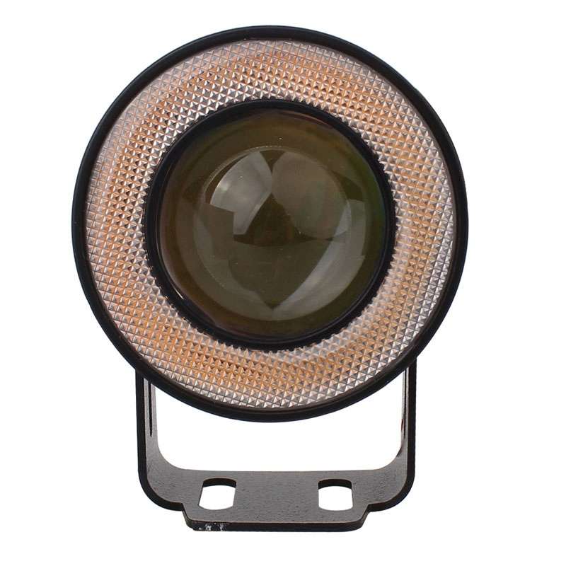 2 PCS 2.5 inch 10W 900LM White + Yellow Light 6500K Waterproof LED Eagle Eye Light for Vehicles, DC