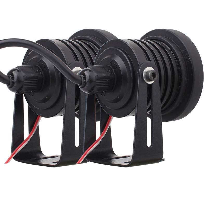 2 PCS 2.5 inch 10W 900LM White + Yellow Light 6500K Waterproof LED Eagle Eye Light for Vehicles, DC
