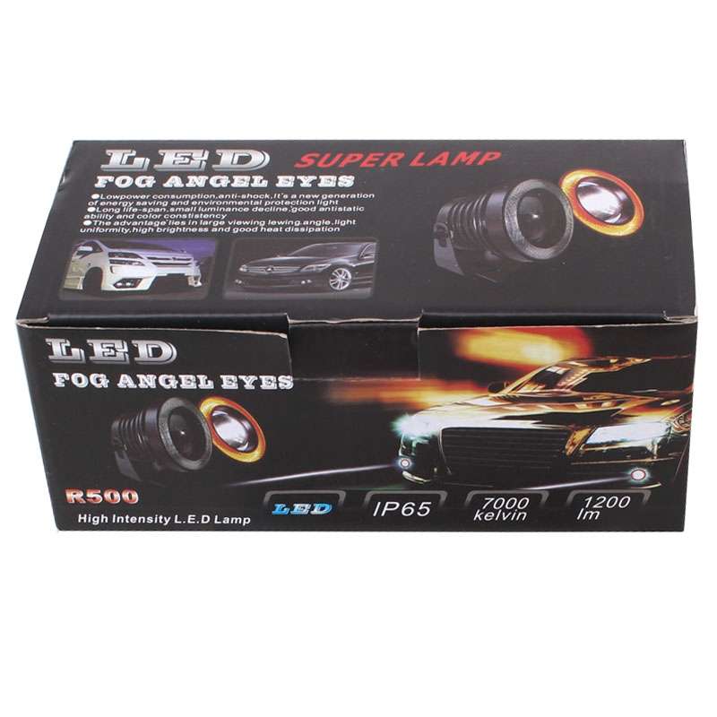 2 PCS 2.5 inch 10W 900LM White + Yellow Light 6500K Waterproof LED Eagle Eye Light for Vehicles, DC