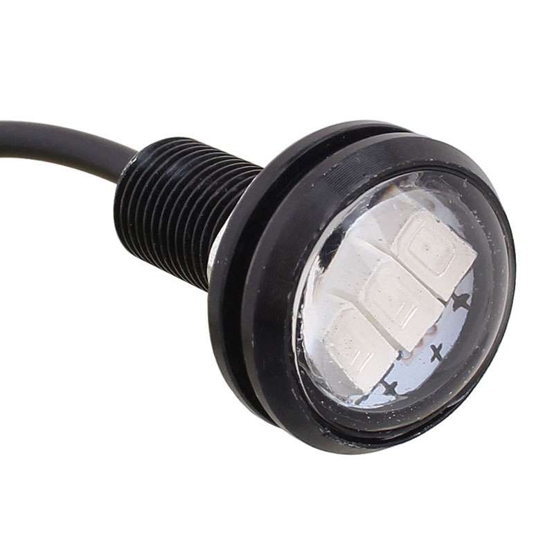 2 PCS MZ 22.5mm 1.5W 150LM Green Light 3 LED SMD 5630 Spotlight Eagle Eye Light Daytime Running Ligh