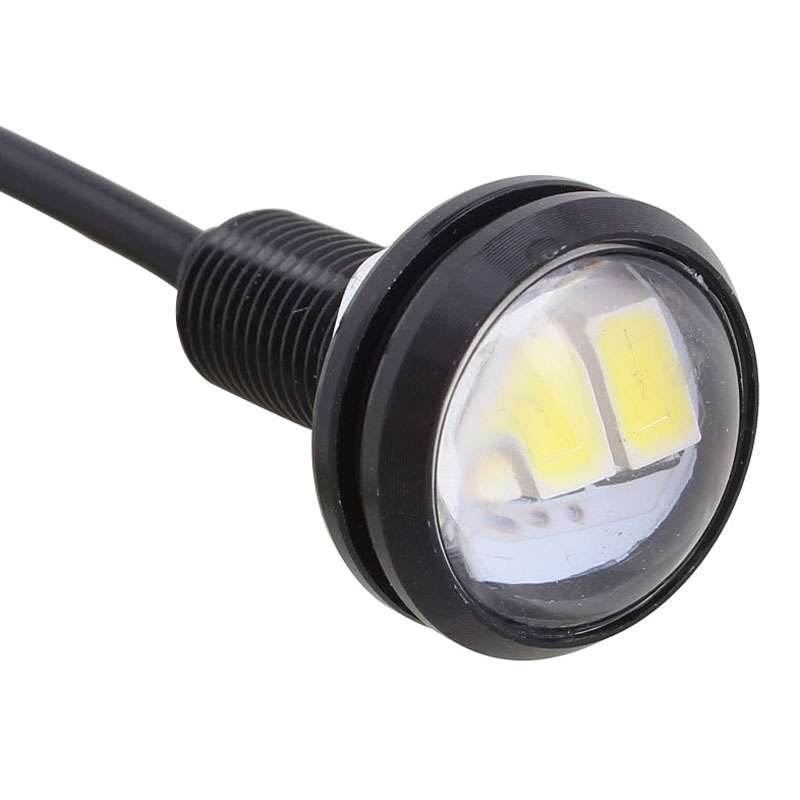 2 PCS MZ 22.5mm 1.5W 150LM Green Light 3 LED SMD 5630 Spotlight Eagle Eye Light Daytime Running Ligh