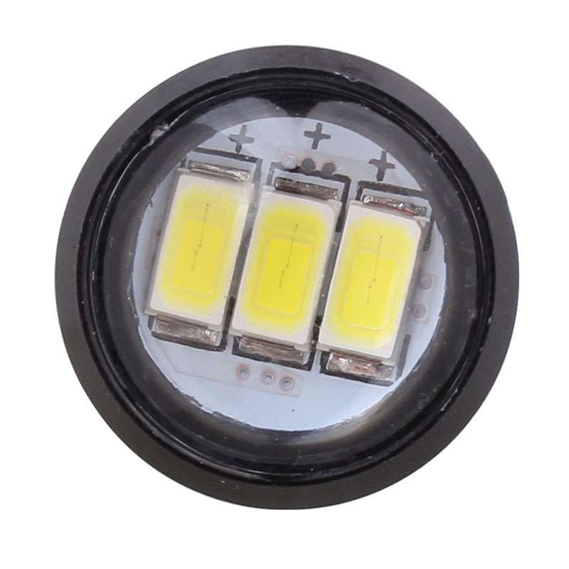 2 PCS MZ 22.5mm 1.5W 150LM Green Light 3 LED SMD 5630 Spotlight Eagle Eye Light Daytime Running Ligh