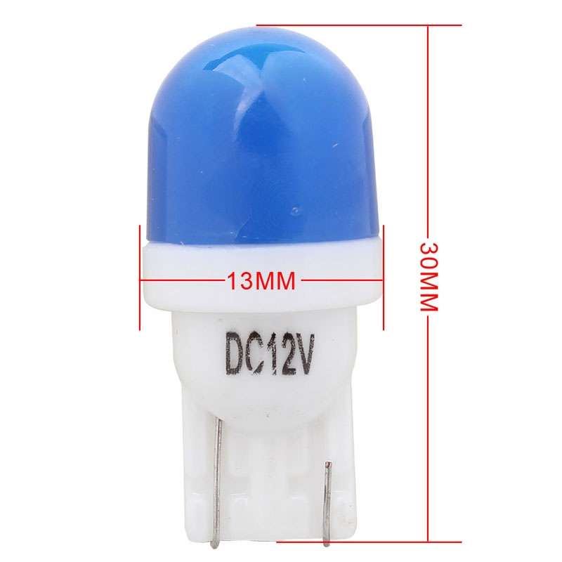 10 PCS T10 1W 80LM Ceramic 2 LED SMD 5630 Car Clearance Lights Lamp, DC 12V