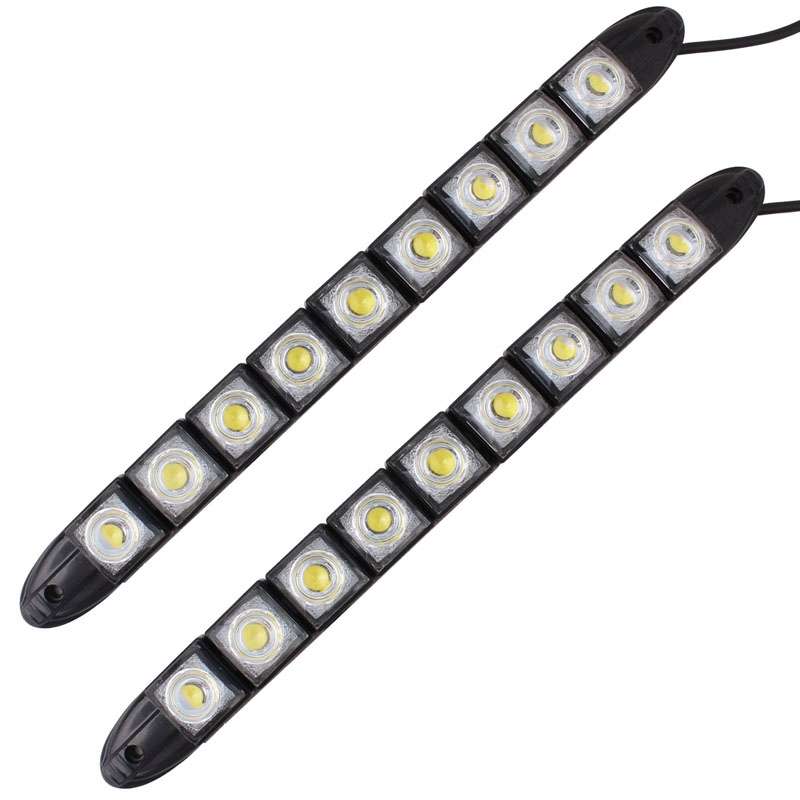 2 PCS 4.5W 9 LED SMD 5050 Flexible Snake LED Car Daytime Running Lights, DC 12V
