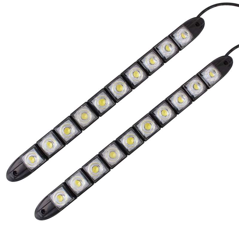 2 PCS 5W 10 LED SMD 5050 Flexible Snake LED Car Daytime Running Lights, DC 12V