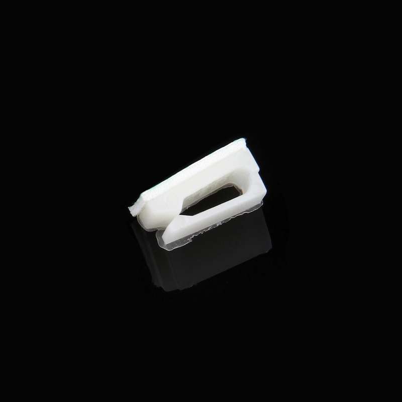 100 PCS Adhesive Backed Cable Clip Set(White)