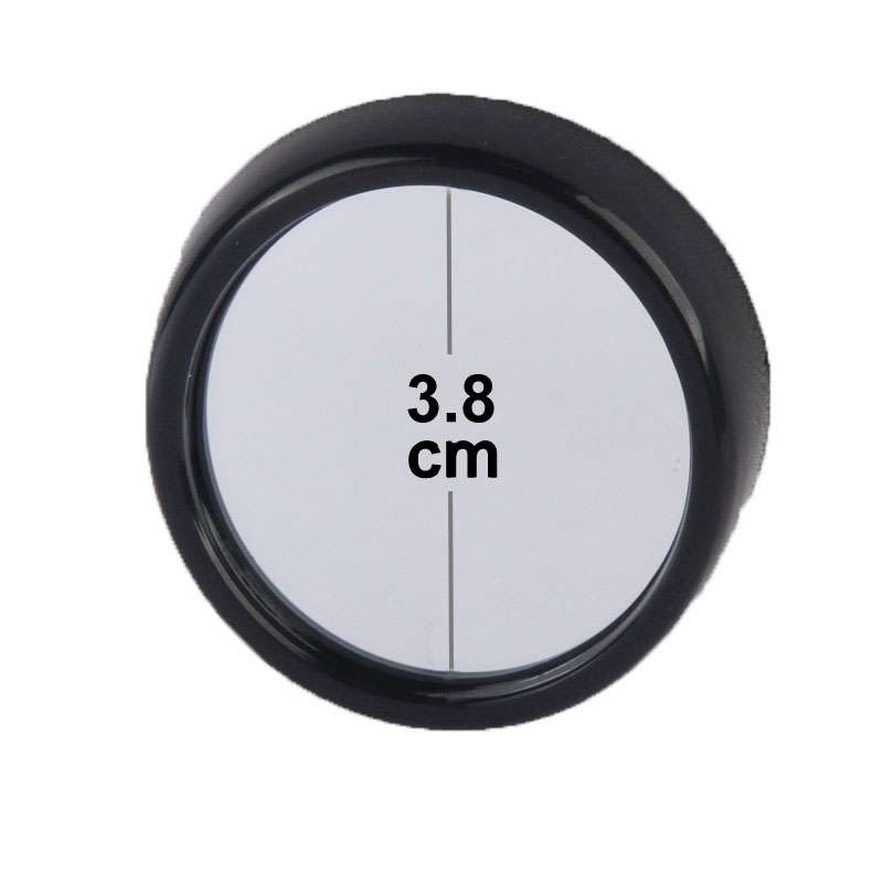 2 PCS 3R11 Car Rear View Mirror Wide Angle Mirror Side Mirror, 360 Degree Rotation Adjustable(Black)