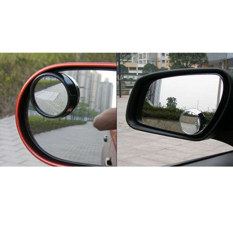 2 PCS 3R11 Car Rear View Mirror Wide Angle Mirror Side Mirror, 360 Degree Rotation Adjustable(Black)