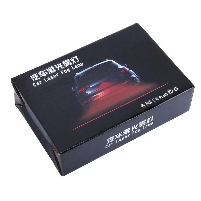 LJFL201-405 Car Universal Alarm 650nm Red Laser Tail Fog Light Lamp