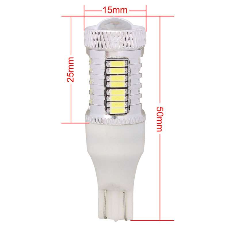 MZ T15 11W + 5W 520LM White Light + 32 LED 4014 SMD Car Brake Light Fog Lights Bulb, DC 12V