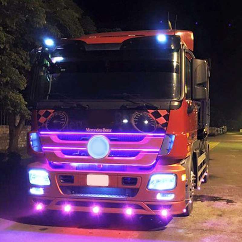 2 PCS 2x 3W Waterproof Eagle Eye light White LED Light for Vehicles, Cable Length: 60cm(Blue Light