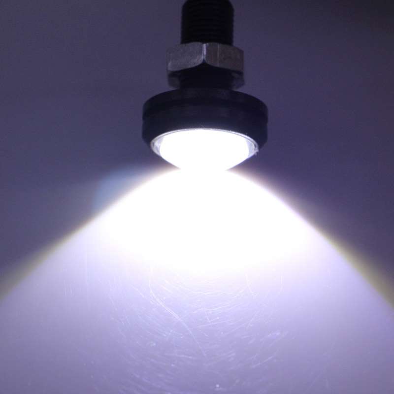 2 PCS 2x 3W 120LM Waterproof Eagle Eye light White LED Light for Vehicles, Cable Length: 60cm(Black