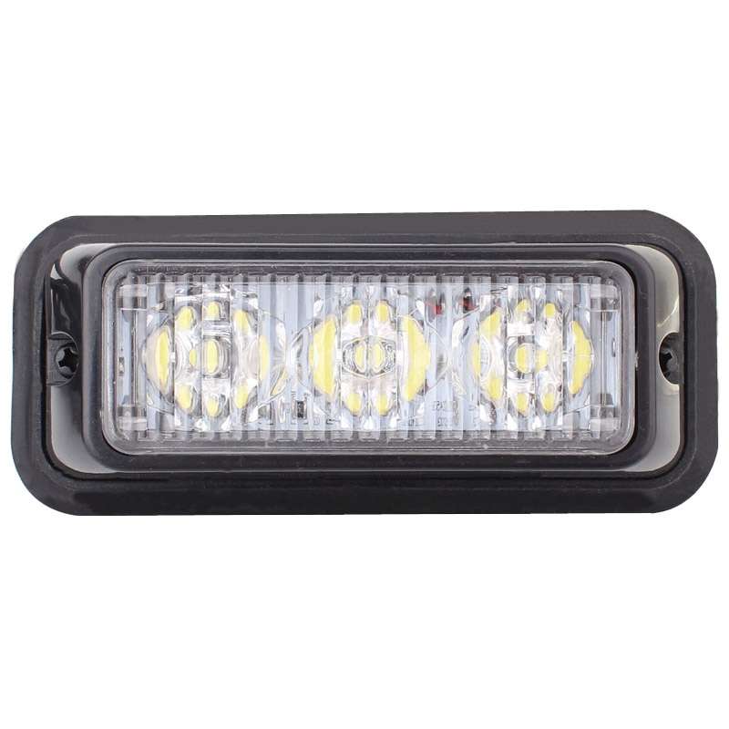 9W 540LM 6500K 3-LED White Light Wired Car Flashing Warning Signal Lamp, DC12V, Wire Length: 95cm