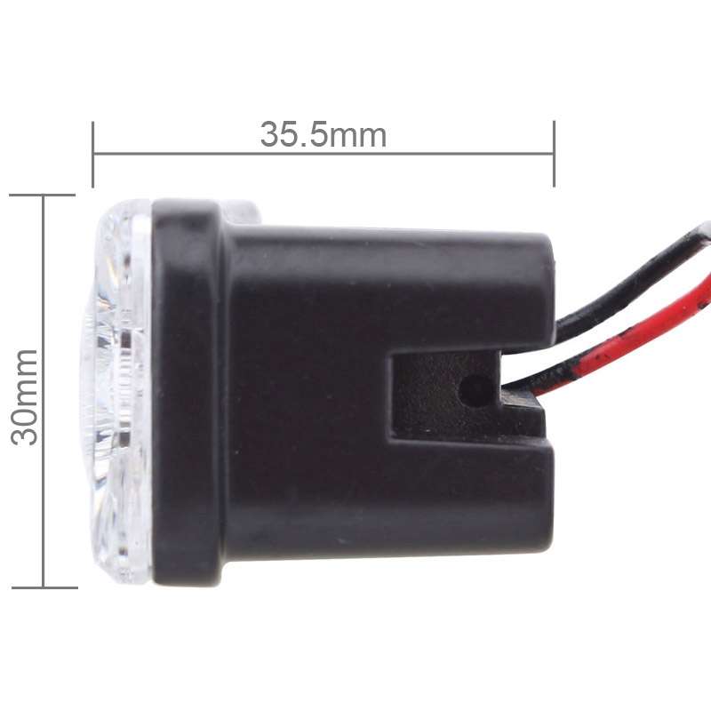 2 PCS MZ 9W 540LM 6500K 3-LED White Light Wired Car Daytime Running Light Fog Lamp, DC12-24V,Light W