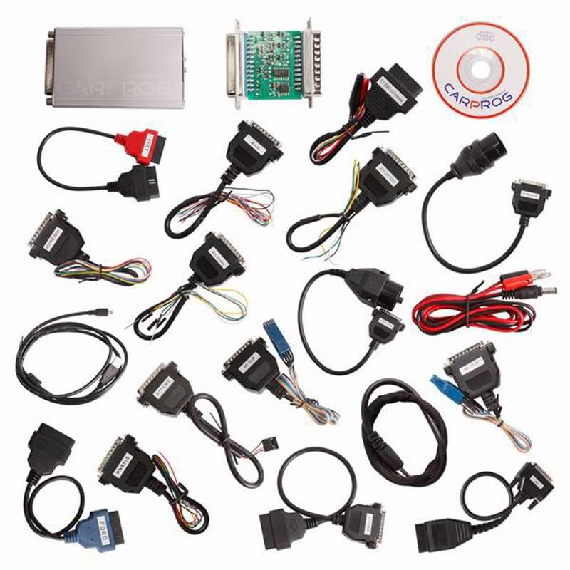 Carprog V10.03 Full ECU Chip Auto Repair Tool with 21 Adaptors for Car Radios / Odometers / Dashboar