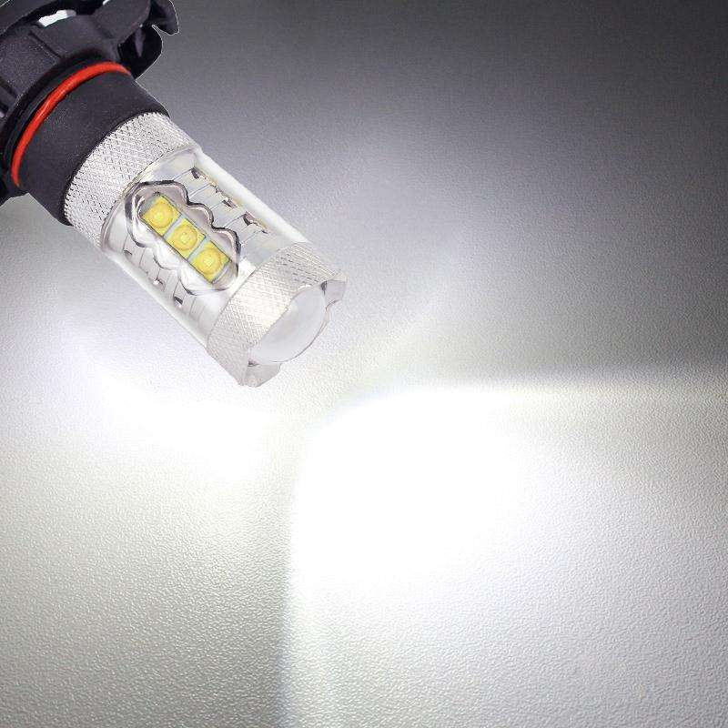 H16 80W 850LM White Light 16-3535-LEDs Car Daytime Running Light Front Fog Light Bulb, DC 12-24V