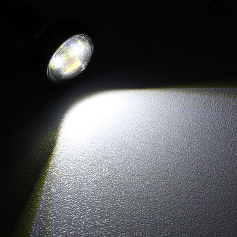 2 PCS 22.5mm 2W 200LM White + Yellow Light 4 LED SMD 5630 Eagle Eye Car Steering Light Daytime Runni