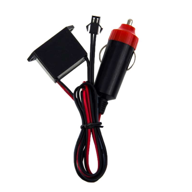 EL Cold Blue Light Waterproof Round Flexible Car Strip Light with Driver for Car Decoration, Length: