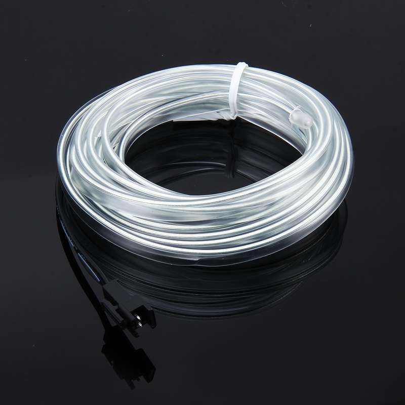 EL Cold Purple Light Waterproof Flat Flexible Car Strip Light with Driver for Car Decoration, Length