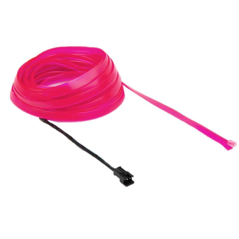 EL Cold Yellow Light Waterproof Flat Flexible Car Strip Light with Driver for Car Decoration, Length