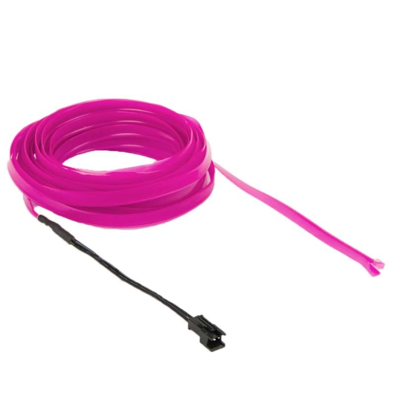 EL Cold Yellow Light Waterproof Flat Flexible Car Strip Light with Driver for Car Decoration, Length