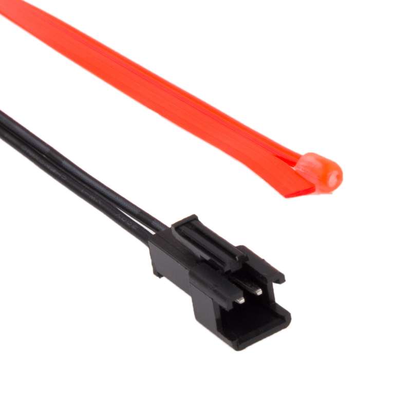 EL Cold Yellow Light Waterproof Flat Flexible Car Strip Light with Driver for Car Decoration, Length