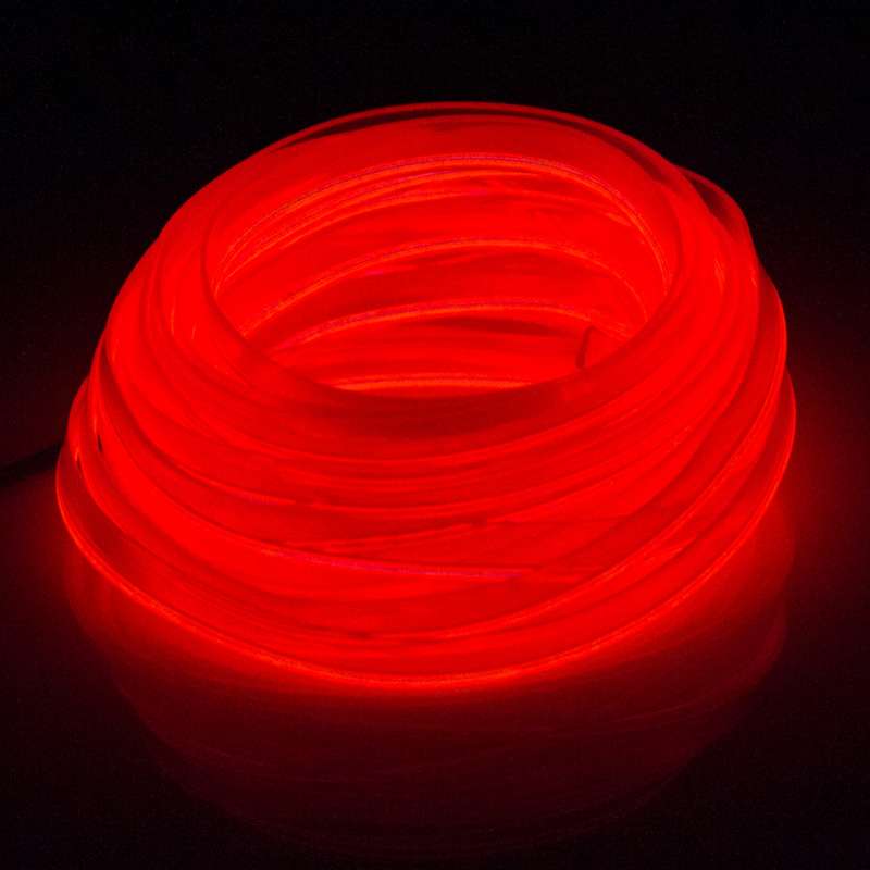 Waterproof Flat Flexible Car Strip Light with Driver for Car Decoration, Length: 5m (Ice Blue Light)