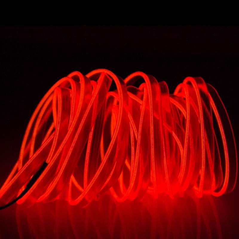 Waterproof Flat Flexible Car Strip Light with Driver for Car Decoration, Length: 5m (Ice Blue Light)