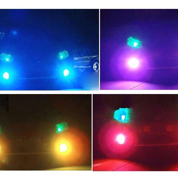 Protective Decoration Flash Point Car Light Membrane /Lamp Sticker, Size: 195cm x 30cm(Pink)