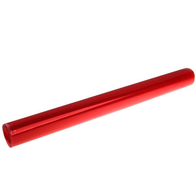 Protective Decoration Bright Surface Car Light Membrane /Lamp Sticker, Size: 195cm x 30cm(Red)