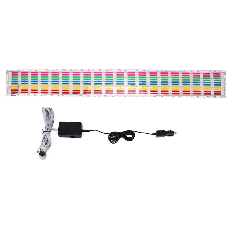 5 Colors Music Active EL Car Sticker Equalizer with Car Charger, Size: 90cm x 10cm