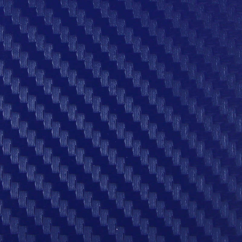 Car Decorative 3D Carbon Fiber PVC Sticker, Size: 127cm x 50cm(Dark Blue)