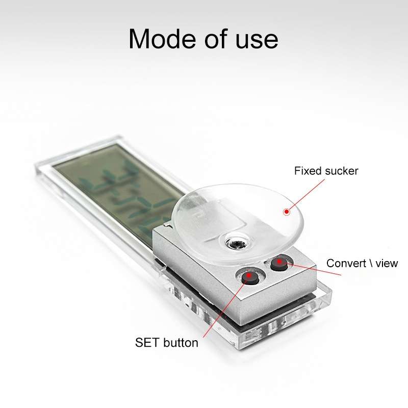 K-036 LCD Car Thermometer with Sucker