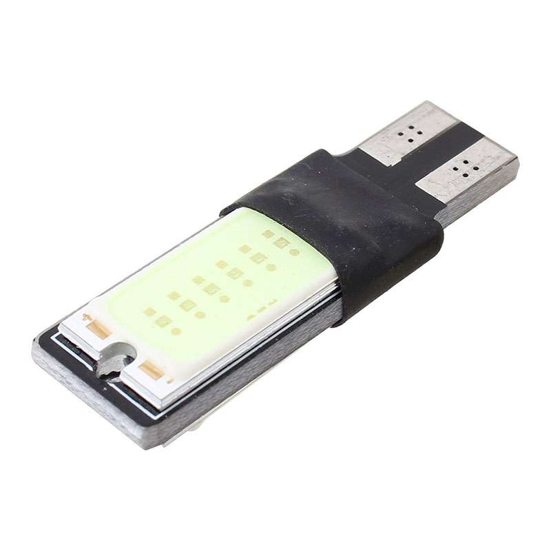 2 PCS T10 6W 180LM Ice Blue Light Double-Faced 2 COB LED Decode Canbus Error-Free Car Clearnce Readi