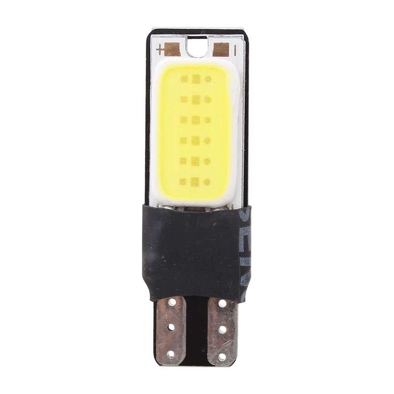 2 PCS T10 6W 180LM Ice Blue Light Double-Faced 2 COB LED Decode Canbus Error-Free Car Clearnce Readi