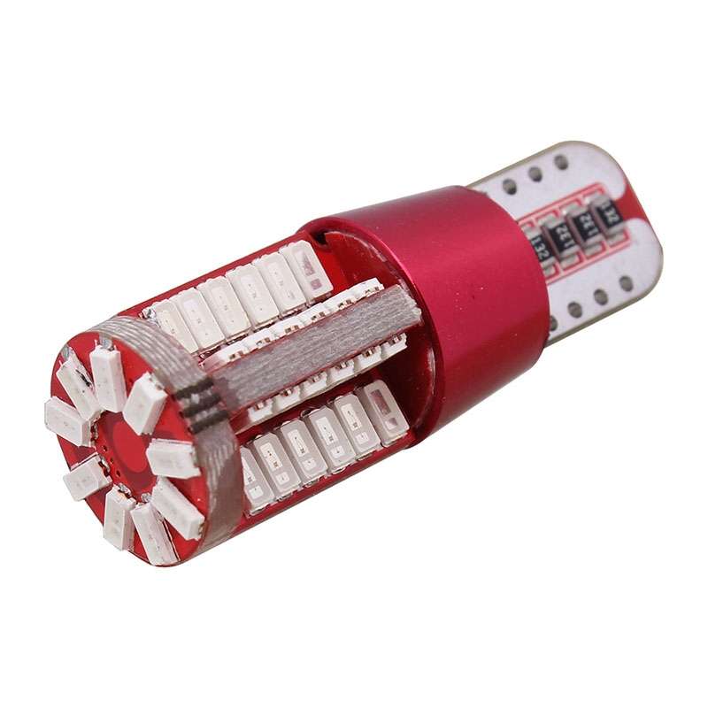 2 PCS T10 5W 285LM Ice Blue Light 57 SMD 4014 LED Error-Free Canbus Car Clearance Lights Lamp, DC 12