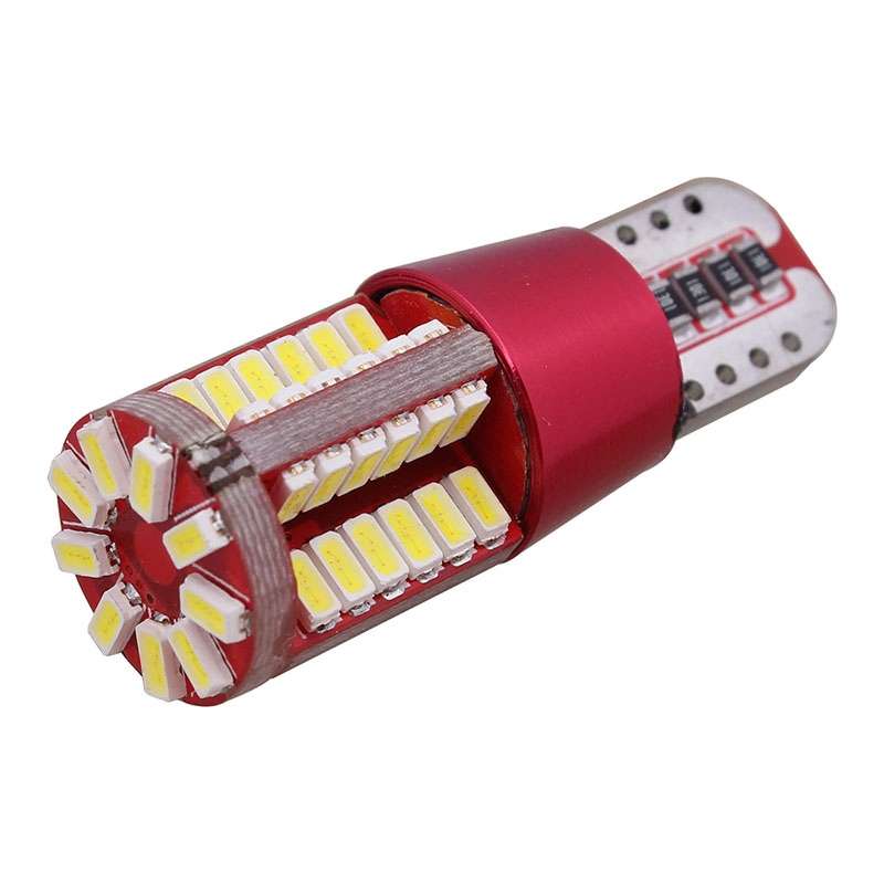 2 PCS T10 5W 285LM Ice Blue Light 57 SMD 4014 LED Error-Free Canbus Car Clearance Lights Lamp, DC 12