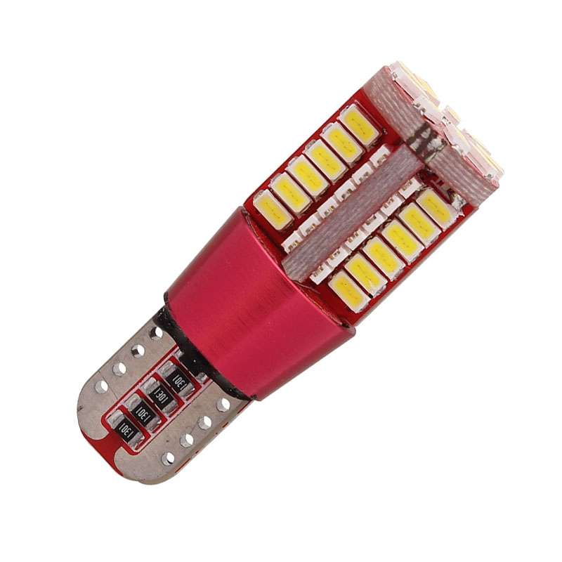 2 PCS T10 5W 285LM Ice Blue Light 57 SMD 4014 LED Error-Free Canbus Car Clearance Lights Lamp, DC 12