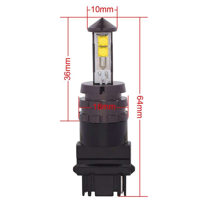 T25 20W 800LM White Light 4 XT-E LED Car Brake Light Steering Light Bulb, DC 12-24V