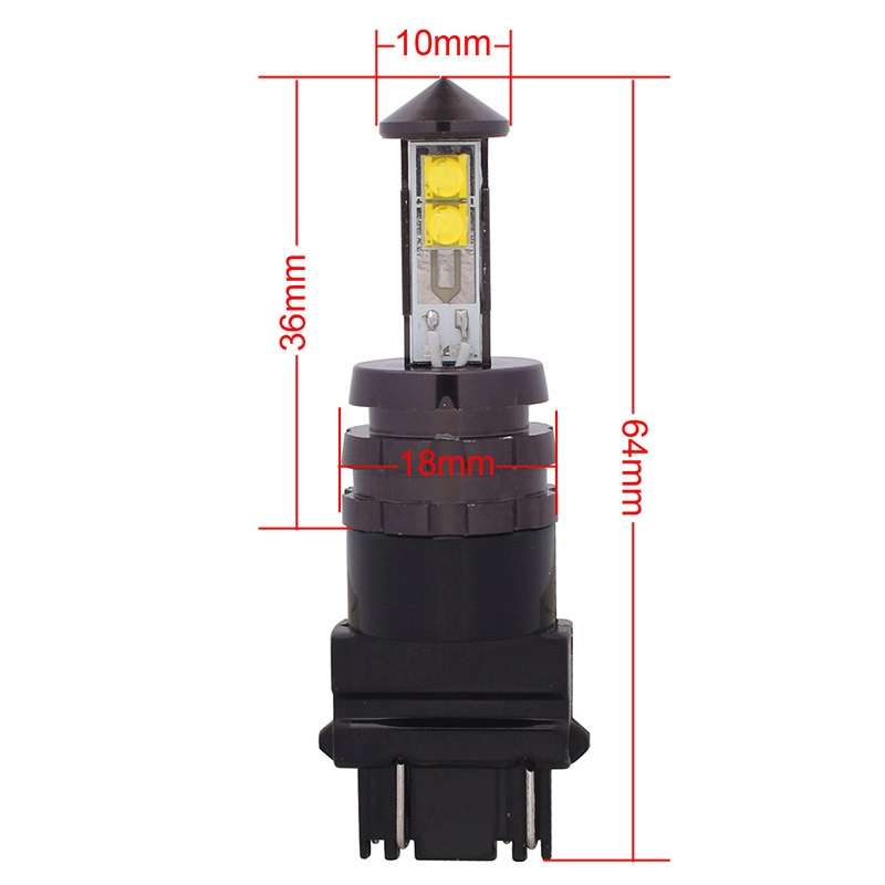 T25 3157 20W 800LM White Light 4 XT-E LED Car Brake Light Steering Light Bulb, DC 12-24V